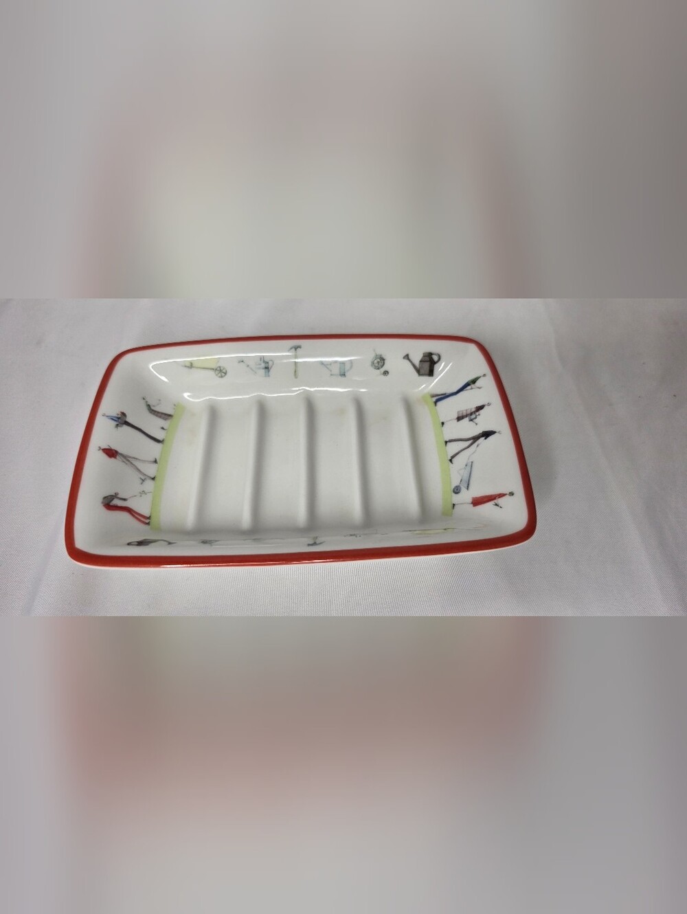 Portmeirion Botanic Garden 'Rhododendron Dragonfly' Oval Soap Dish Croscill Home